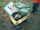 A caddy full of rubbish